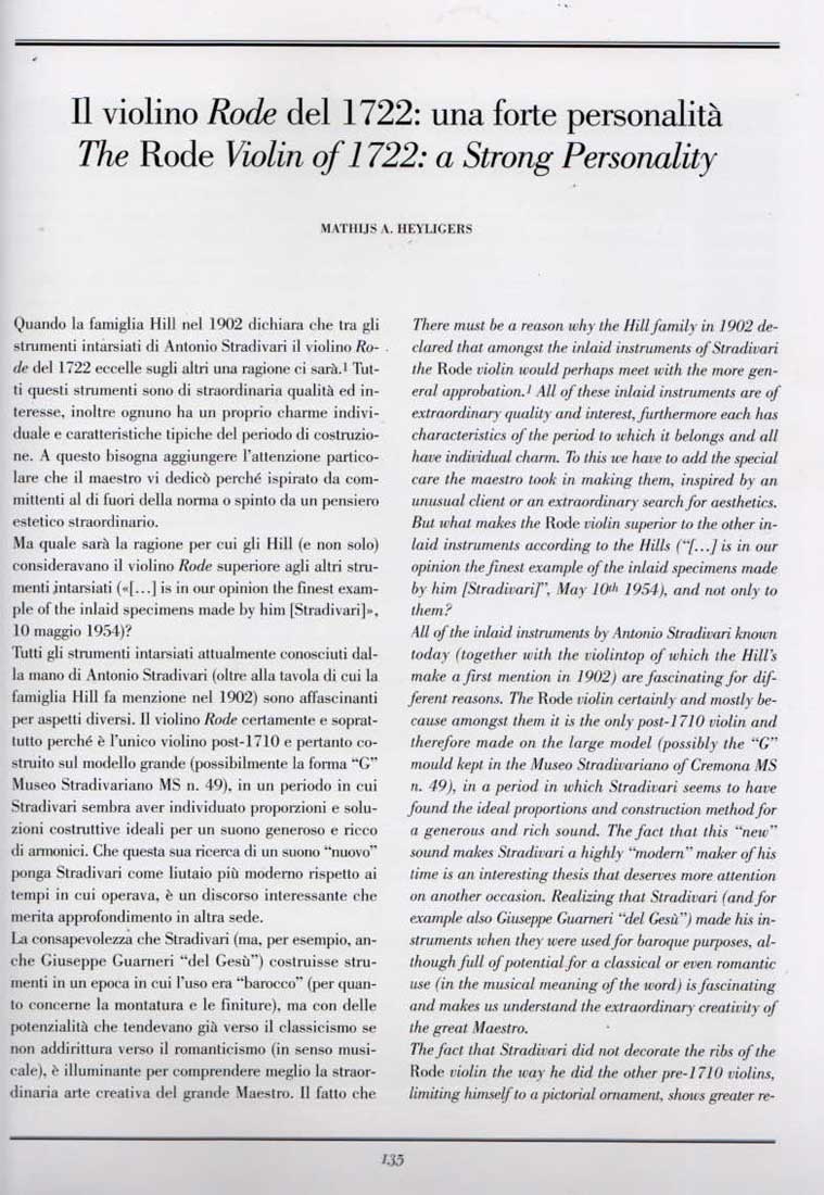 Antonio Stradivari - L'estetica sublime