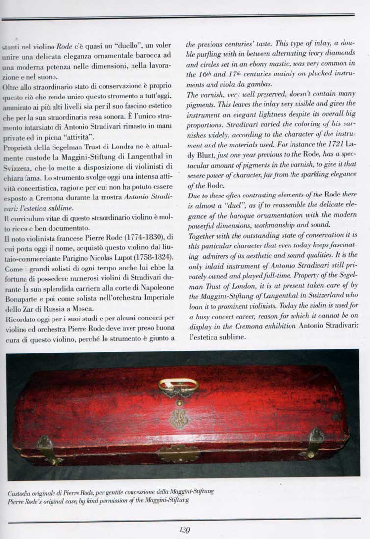 Antonio Stradivari - L'estetica sublime